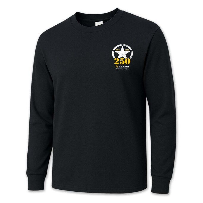 ミュージシャン 10th anniversary Long Sleeve T-shirt Army Gear - Army 250th Anniversary Long Sleeve T-Shirt - Military