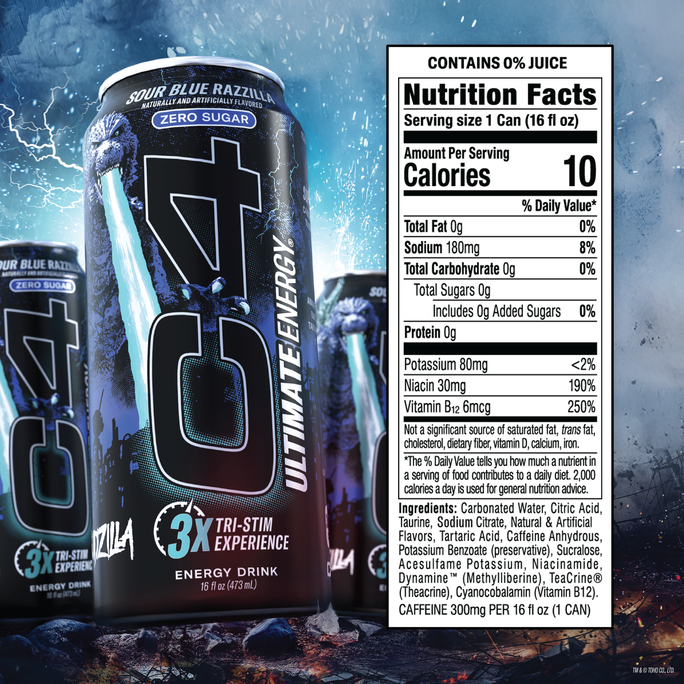 Cellucor - C4 Ultimate Energy® Carbonated x Godzilla - Military