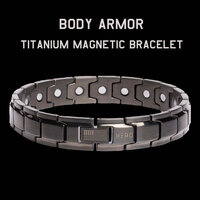 Healing Energy Magnetic Hematite Bracelet Male Gold Color Stainless Steel Hand C Healing Energy Magnetic Hematite Bracelet Male Gold Color Stainless Steel Hand C