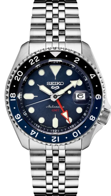 Seiko - Men's 42.5mm Seiko 5 Sports Bracelet Watch - Military