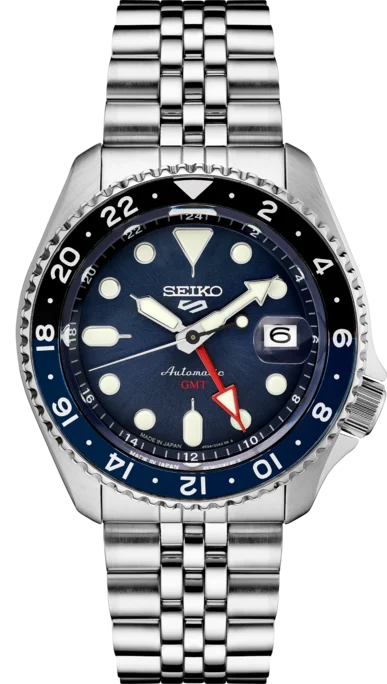 Seiko - Men's 42.5mm Seiko 5 Sports Bracelet Watch - Military
