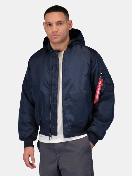 Alpha Industries - MA-1 HOODED OXFORD FLIGHT JACKET - Military