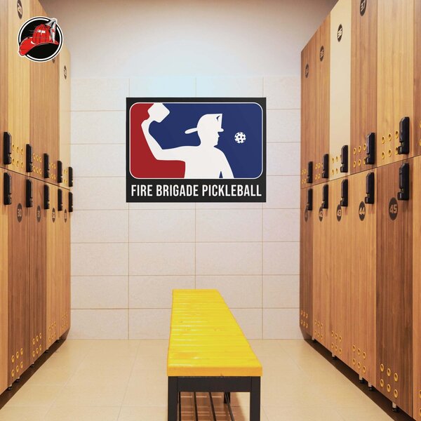 American Fire Brigade - Pickleball Poster - Military & First Responder ...