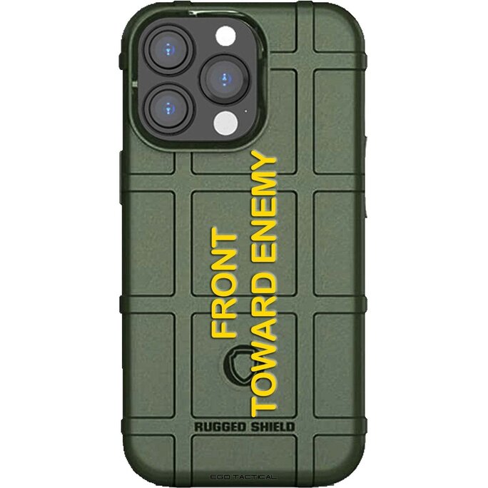 EGO Tactical - Front Toward Enemy Text on OD Green Claymore Mine Apers  M18A1 Parity Custom Printed Case Design for Apple, Samsung, Google &  Motorola Phone Models - Military & First Responder