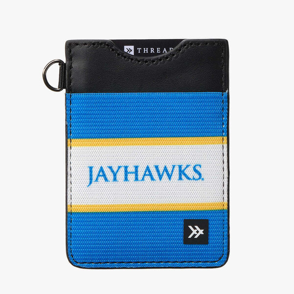 Thread - Kansas Jayhawks - Vertical Leather Wallet - Military & First ...