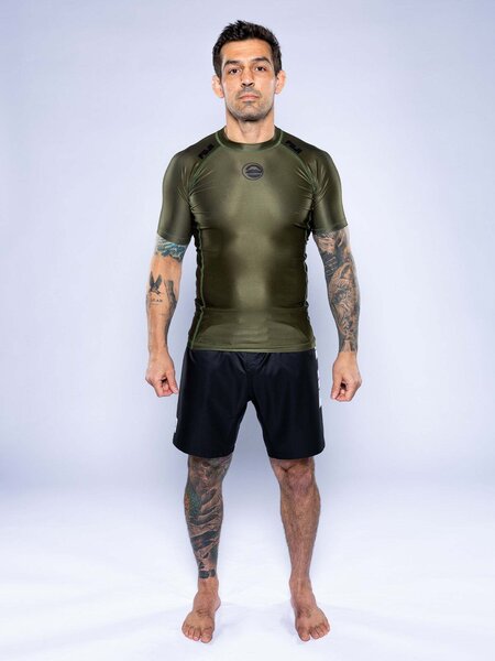 FUJI Sports - Baseline 2.0 Short Sleeve Rashguard Military Green ...