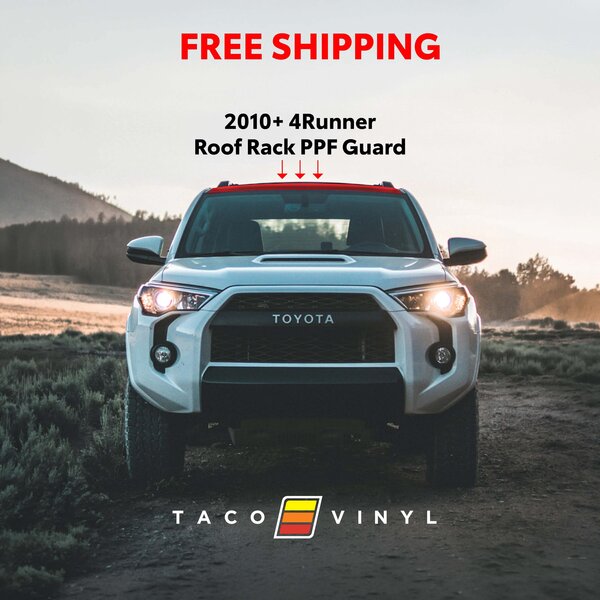 Cali Raised LED - 2010-2024 4Runner PPF Roof Rack Guard - Military ...