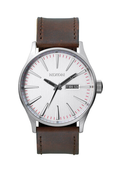 Nixon - The Sentry Leather Watch Gov't & Military Discount  