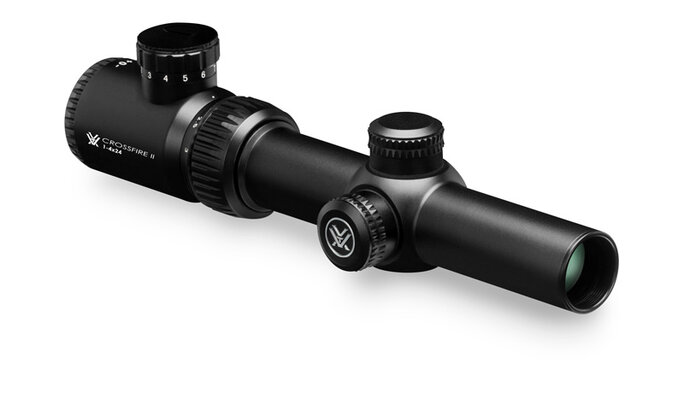 ライフルスコープ VORTEX CROSSFIRE Ⅱ 1-4x24 イルミ付き Vortex Optics - Crossfire II 1-4x24 Riflescope | Gov't & Military