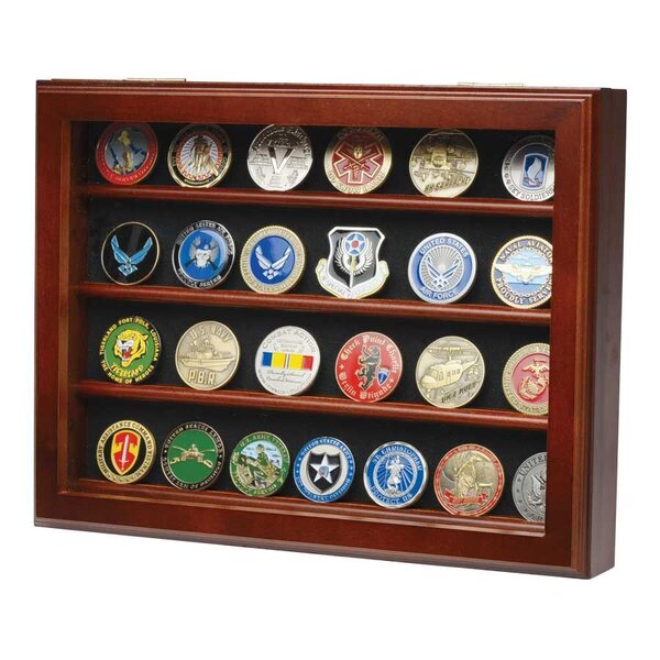Medals of America 32 Coin Wall Mount Coin Display Case Military