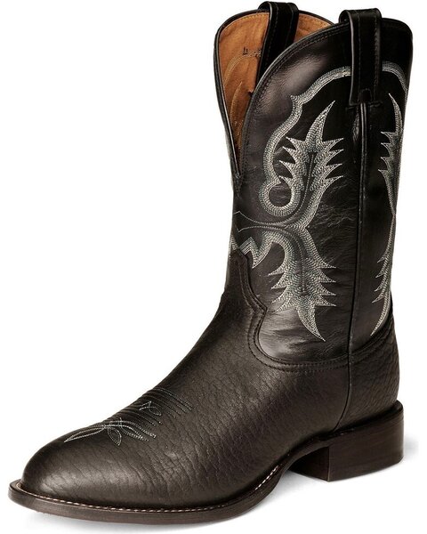 tony lama black bullhide stockman boots