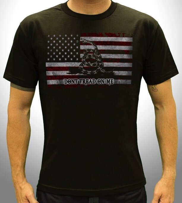 American Spartan Apparel Men S Don T Tread On Me T Shirt