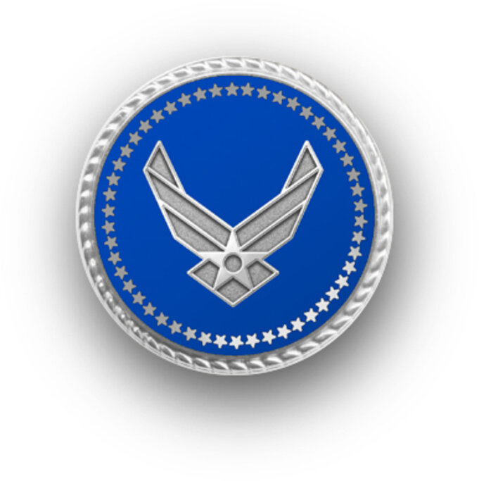 U.S Air Force  Blue an Silver Pin