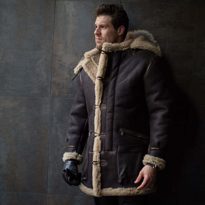 Cockpit USA - B-7 Aleutian WWII Sheepskin Parka Z21M035 - Military