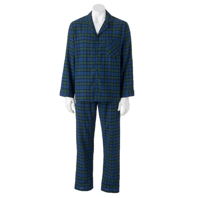 Hanes - Tall Men's Flannel PJ Set - Discounts for Veterans, VA