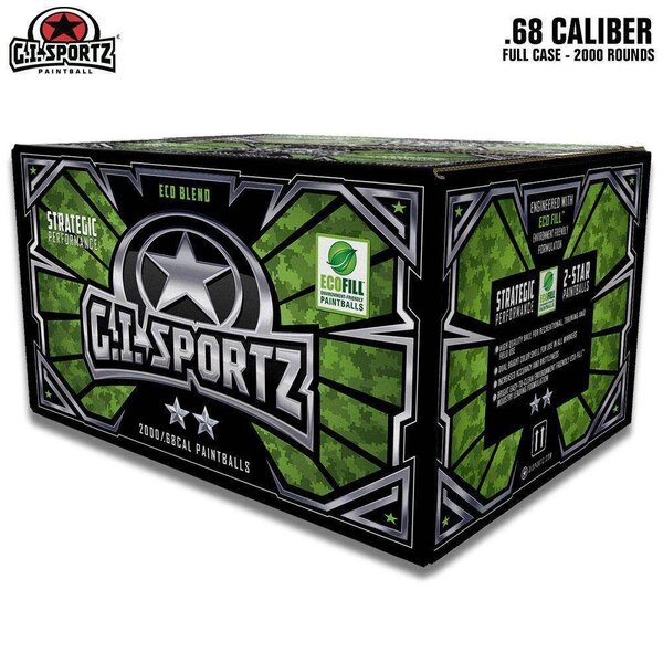 GI 2 Star .68 Caliber Paintballs Blue/Yellow