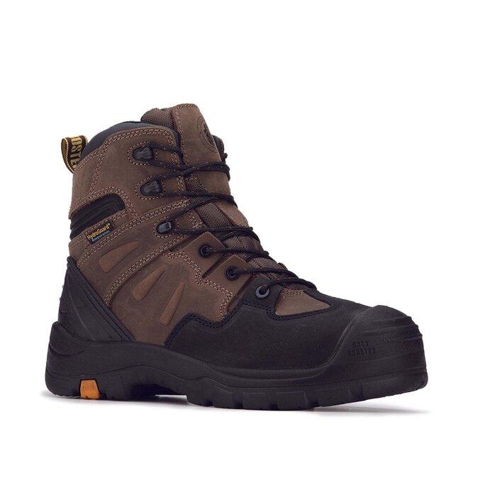 Rock Rooster Footwear ROCKROOSTER Woodland Dark Brown 6 inch Waterproof Soft Toe Leather Work Boots AK639 Military First Responder Discounts GOVX