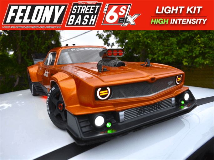 Arrma Felony 6s headlights Infraction Package· 3D File for 3D printing·Cults
