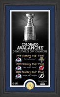 Colorado Avalanche 3x Stanley Cup Champions Bronze Coin Legacy