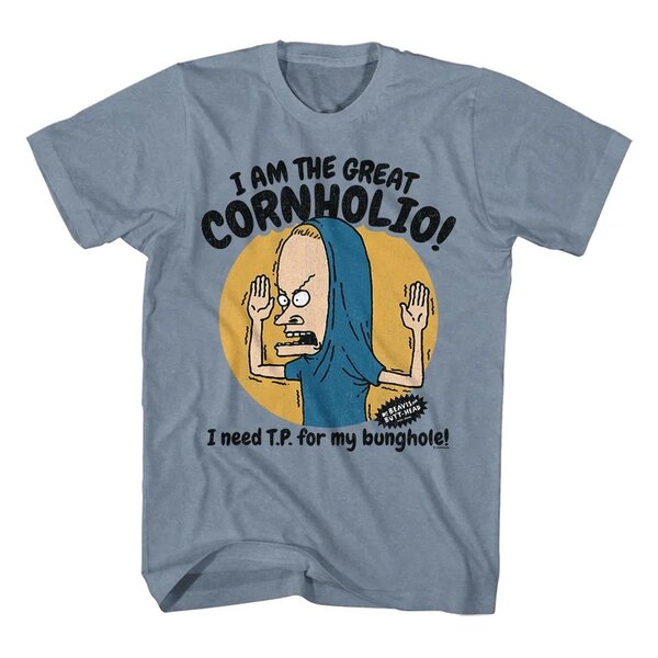 Maglietta Beavis And Butthead Cornholios - Uomo, Nero, Taglie Dalla S Alla 5XL
