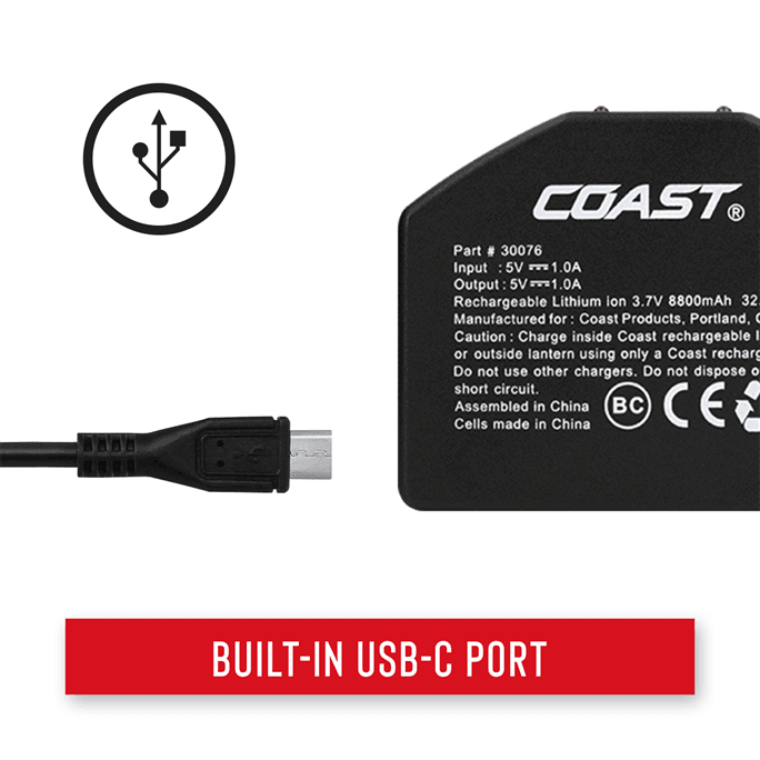 BBX COAST Products - ZX1010 Rechargeable Battery - Military
