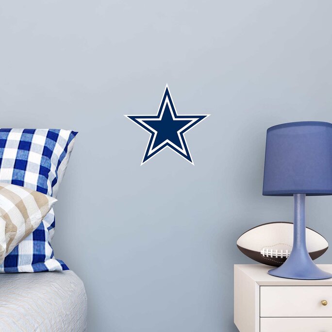 Dallas Cowboys (Blue): Logo Pattern Officially Licensed NFL