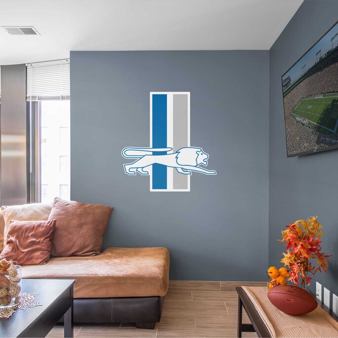 Fathead - Detroit Lions: Classic Logo - Officially Licensed NFL