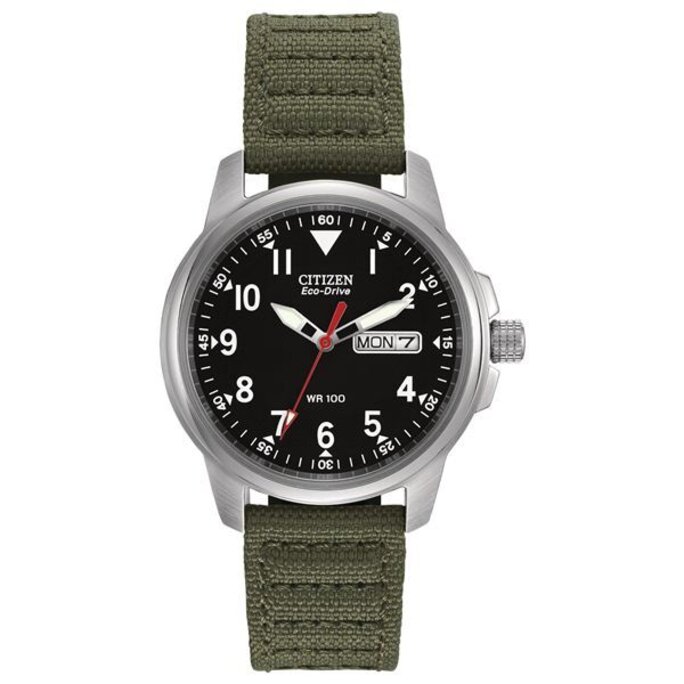 Eco drive clearance military watch