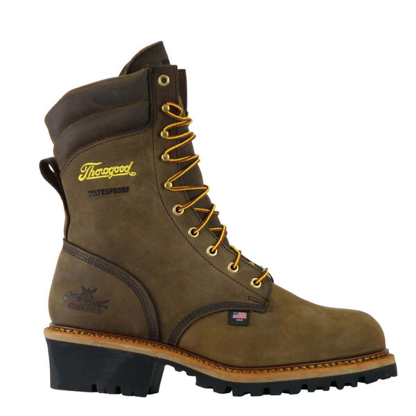 Thorogood Men's 9" Logger Series Waterproof Boots Military & Gov't