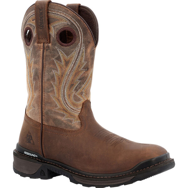 Rocky Boots Men's Rams Horn Western Boots Discounts for Veterans