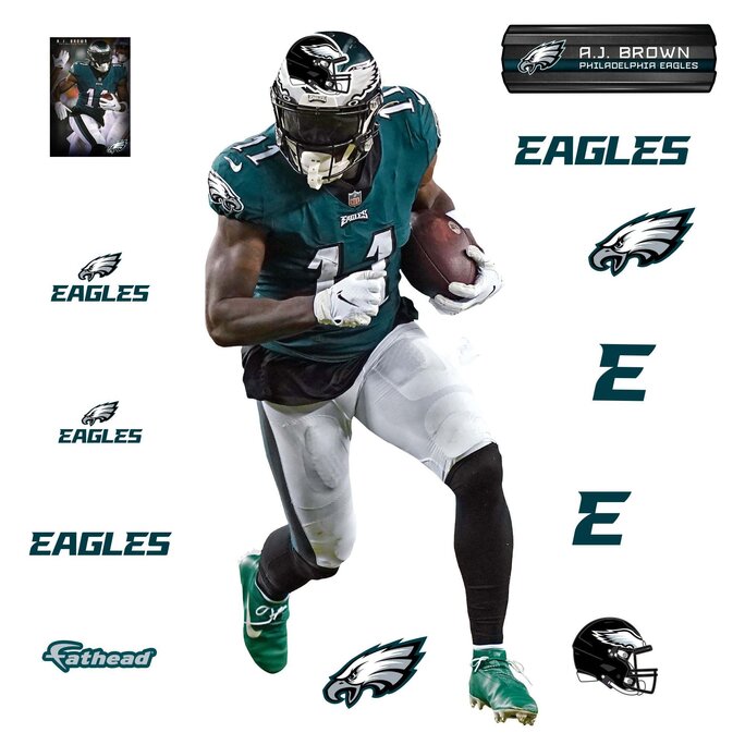 Philadelphia Eagles: 2022 Helmet - Officially Licensed NFL Removable  Adhesive Decal