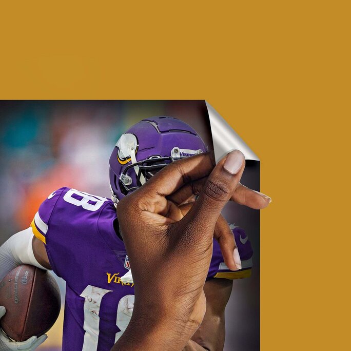 Fathead - Minnesota Vikings: Justin Jefferson 2022 Catch of the Year -  Officially Licensed NFL Removable Adhesive Decal - Military & First  Responder Discounts