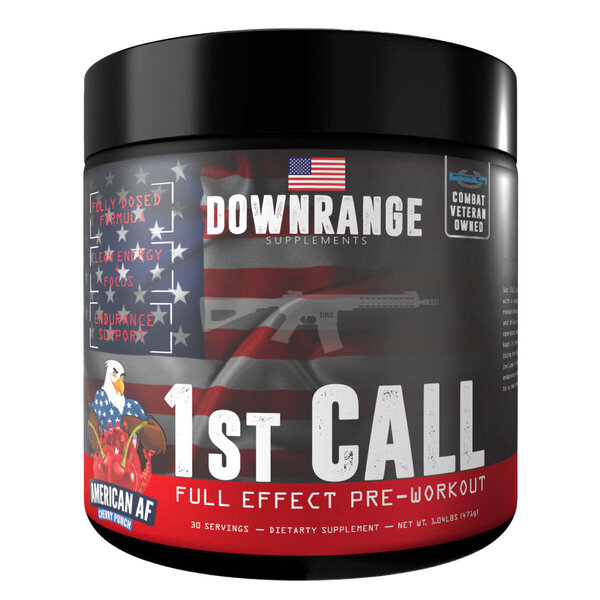 DownRange Supplements 1st CALL PREWORKOUT Military & First