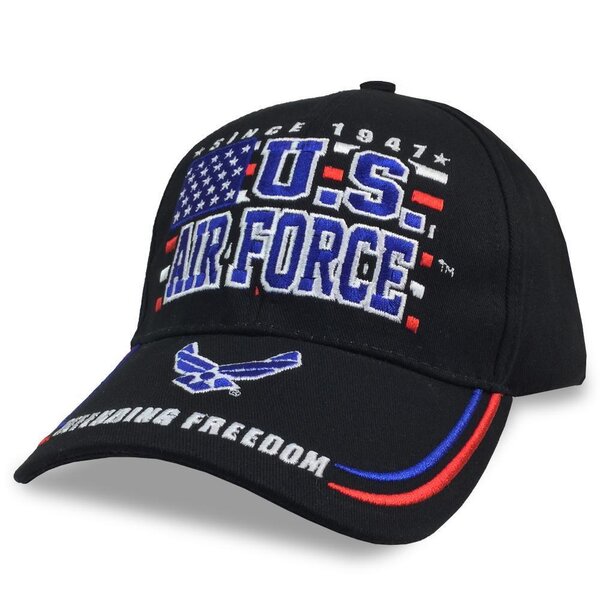 Armed Forces Gear Air Force Block Flag Hat Military & First