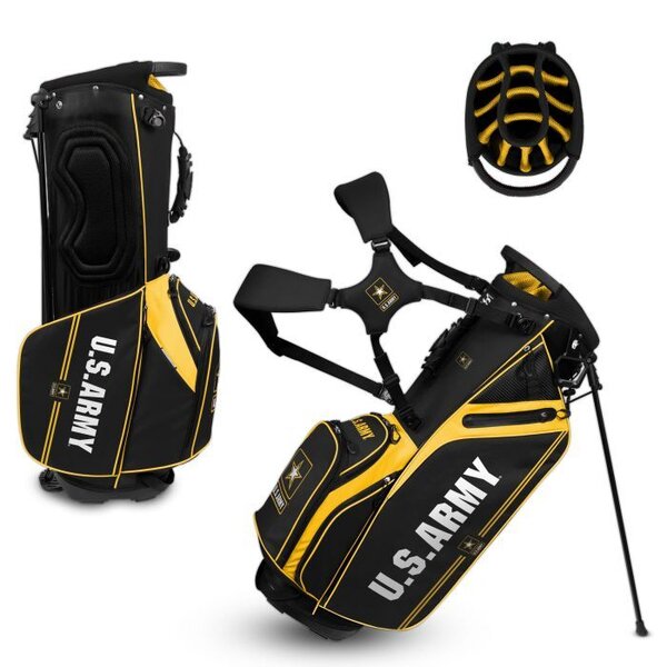 Army Gear U.S. Army Golf Bag Caddy (Black/Gold) Military & First