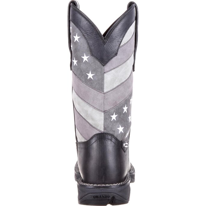 Durango black faded 2025 flag harness boot