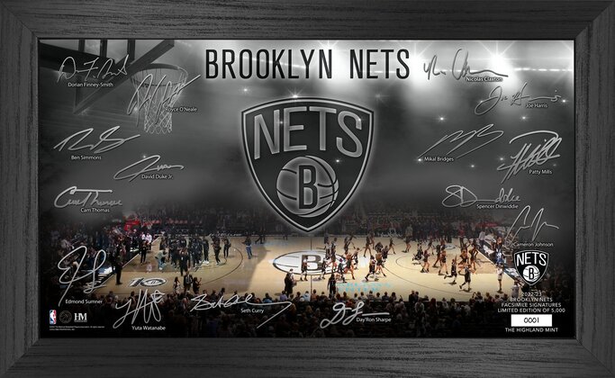 The Highland Mint - Brooklyn Nets 2022-23 Signature Court Photo