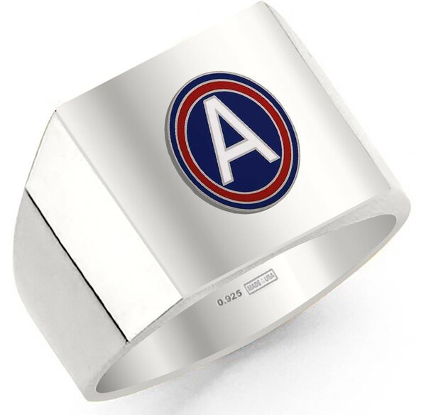 Hero's Outlet - 0.925 Sterling Silver or Vermeil US Army Solid Back ...