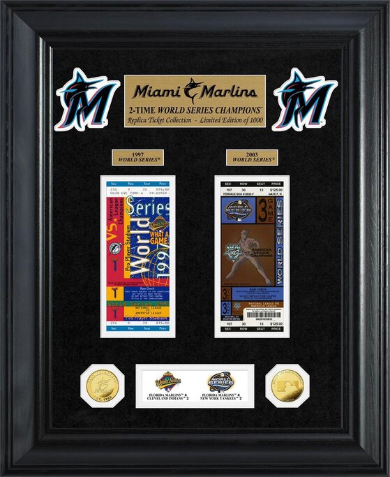 Highland Mint Los Angeles Dodgers Framed World Series Replica Ticket  Collection