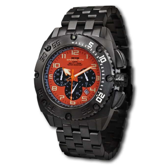 MTM エムティーエム Patriot Black Tit Orange Patriot Black Tit Orange Dial - Tit Band - MTM WATCH JAPAN