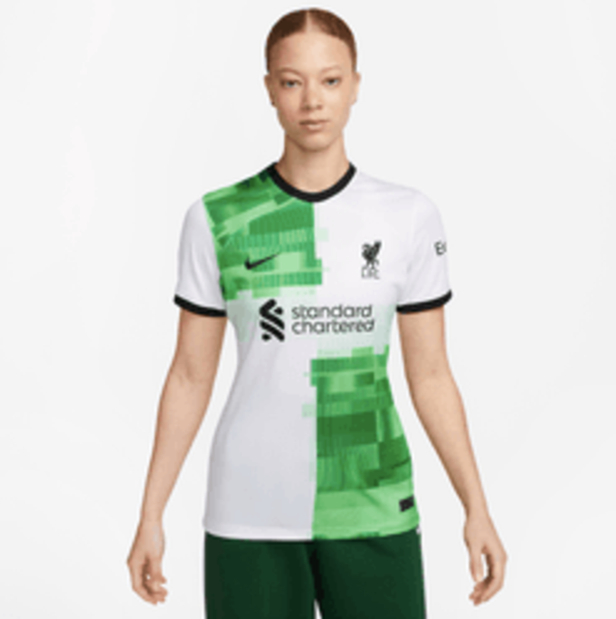 Nike Liverpool 23/24 Stadium Away Jersey - White / Green