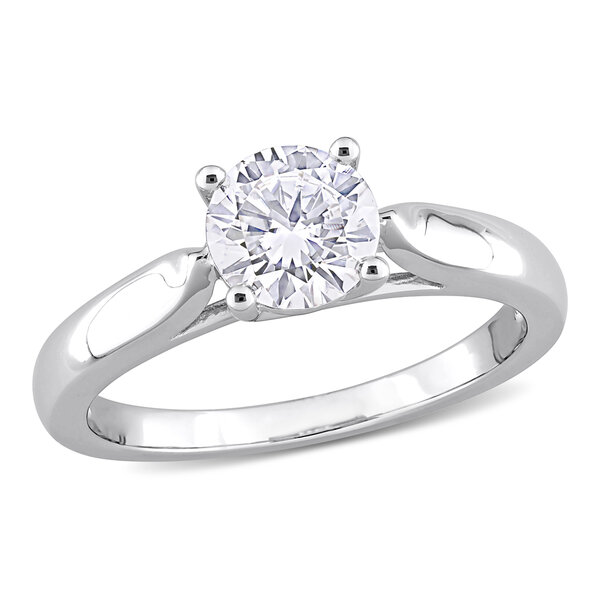 Bridal Collection - 1 CT TGW Created Moissanite Solitaire Engagement ...