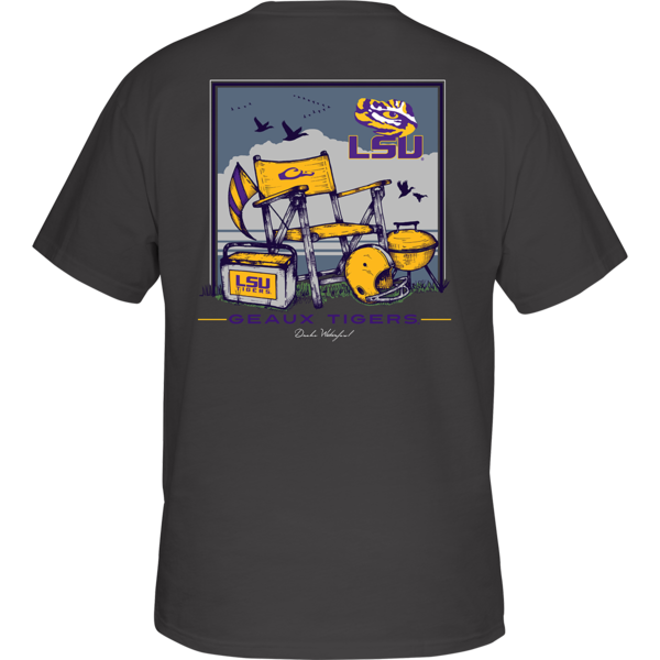 Drake Waterfowl LSU Beach TShirt Military & First Responder