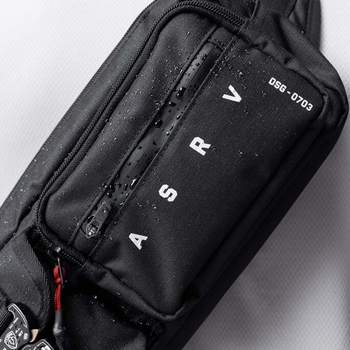 ASRV - 0703. Cordura® Tech Crossbody Pack - Black - Military