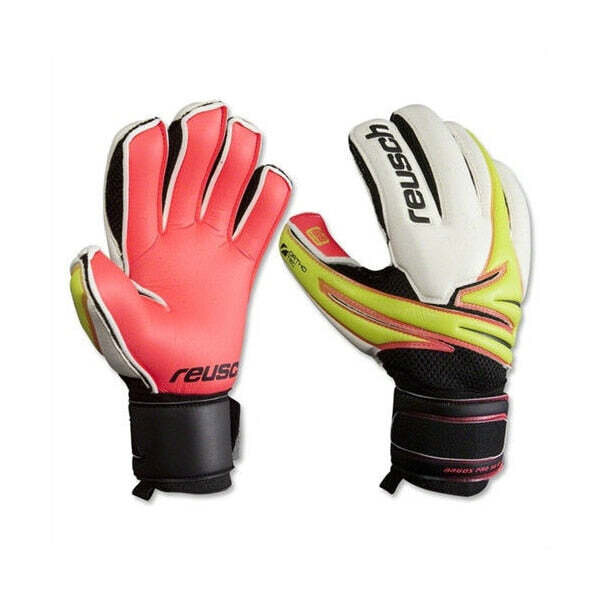 Azteca Soccer Reusch Men's Goalkeeper Argos Pro SG OrthoTec Gloves Lime Green Military
