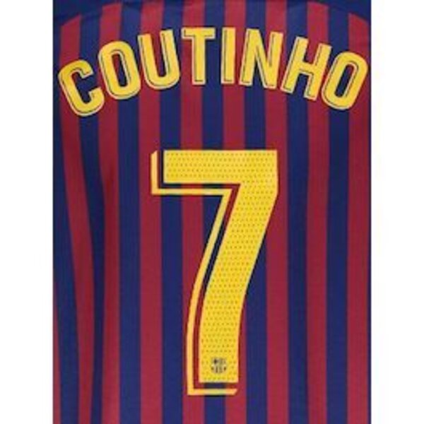 ProSoccer - Barcelona Home 2019/20 Coutinho #7 Youth Jersey Name Set ...