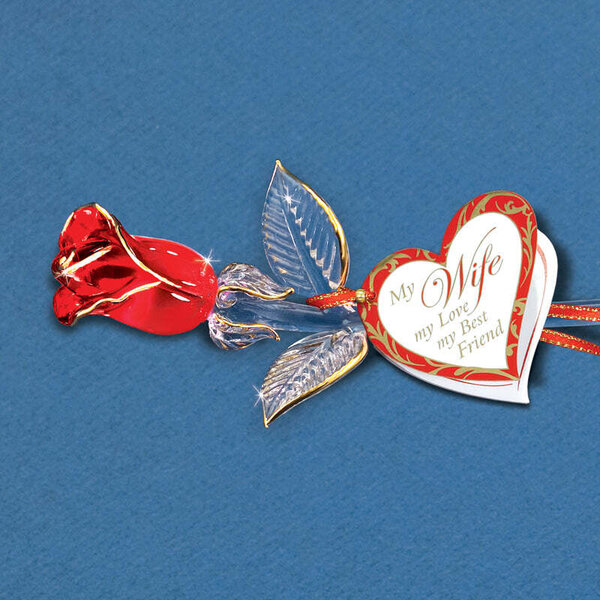 Glass Baron "My Wife" Red Rose Military & First Responder Discounts