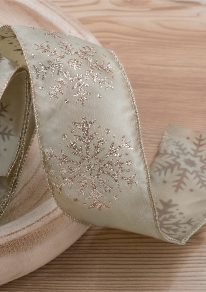 King of Christmas - Forest Snowflake Ribbon (10 Yards) - Military ...