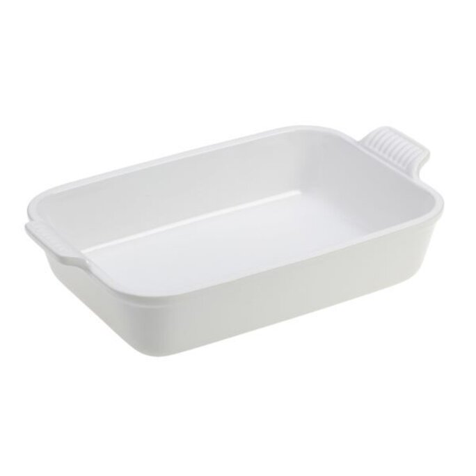 Le Creuset 2.5 qt Heritage Rectangular Dish - White