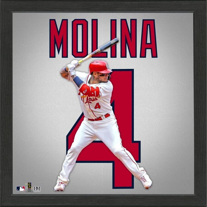 The Highland Mint - Yadier Molina Impact Jersey Framed Photo - Discounts  for Veterans, VA employees and their families!